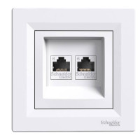 Розетка Schneider-Electric Asfora компьютерная RJ45 кат. 6 UTP белая